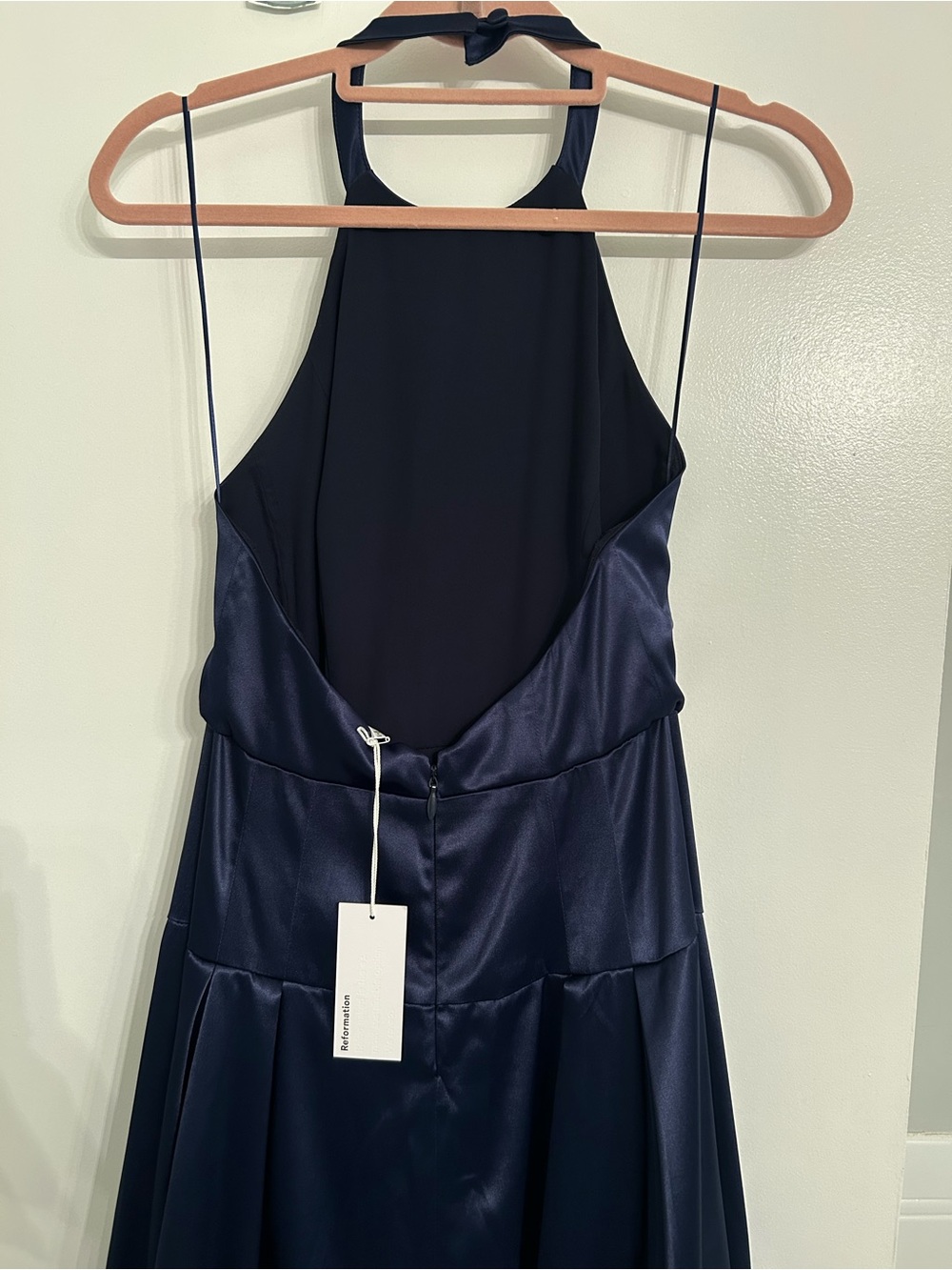 Reformation Lilyann Satin Halter Gown - Picture 5 of 6